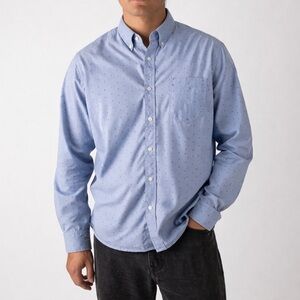 Abercrombie & Fitch 100% cotton geometrical design button down shirt